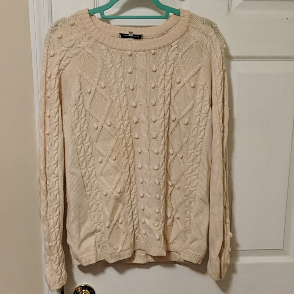 White wool sweater - perfect for curling up by 🔥